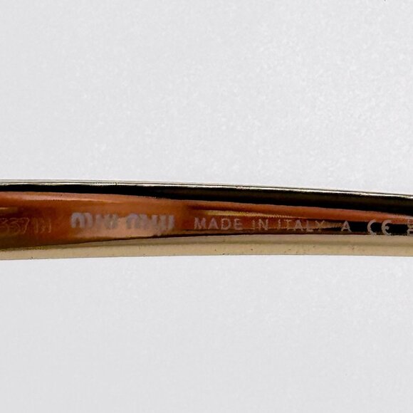 NEW MIU MIU SUNGLASSES MUA55S 5AK10R GOLD WOMEN MU A55S SMU A55